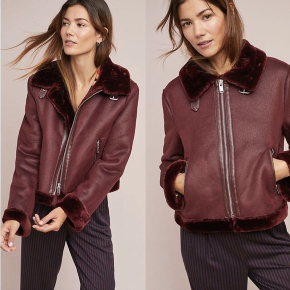 Anthropologie ett:twa Costello Moto Jacket, Size M